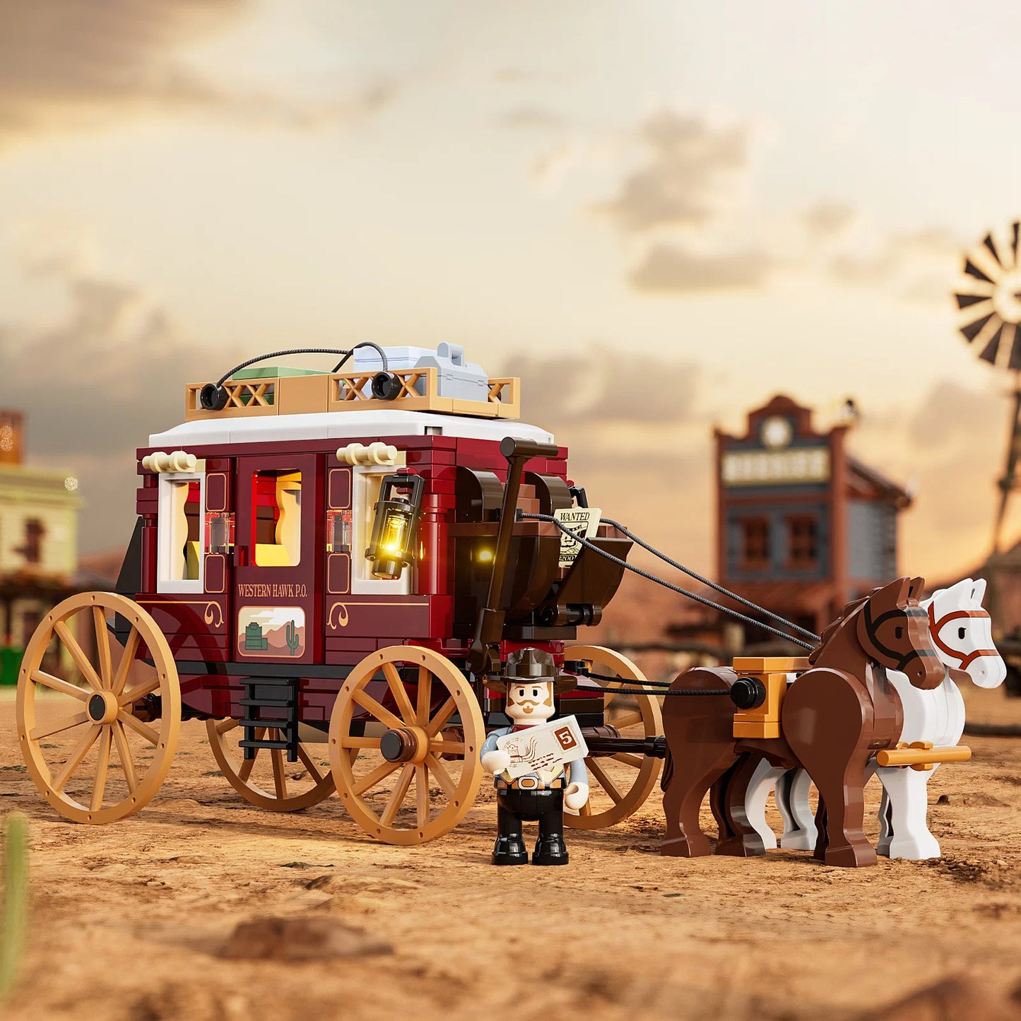 Lumibricks The Old West 14006 Western Stagecoach