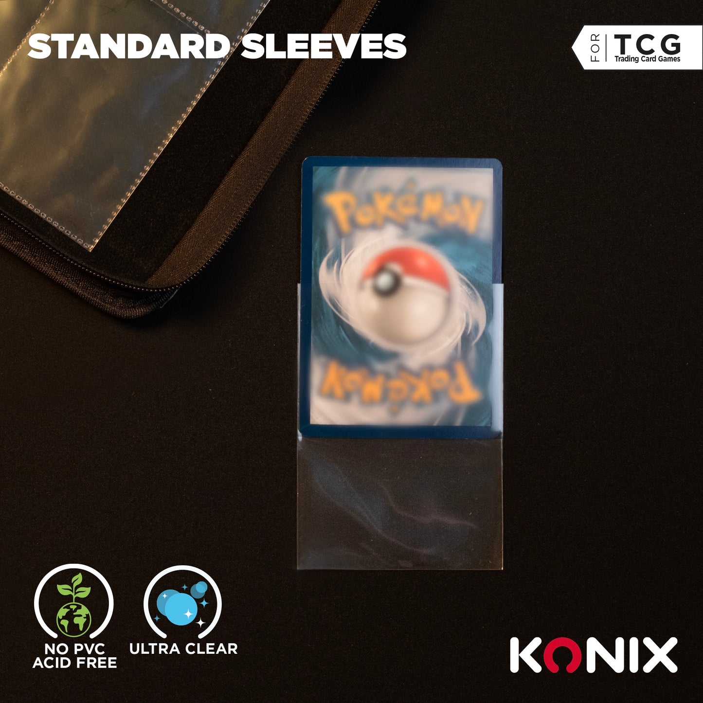 Sleeves - TCG - Standard Fit Sleeves (100 pcs.) - Clear