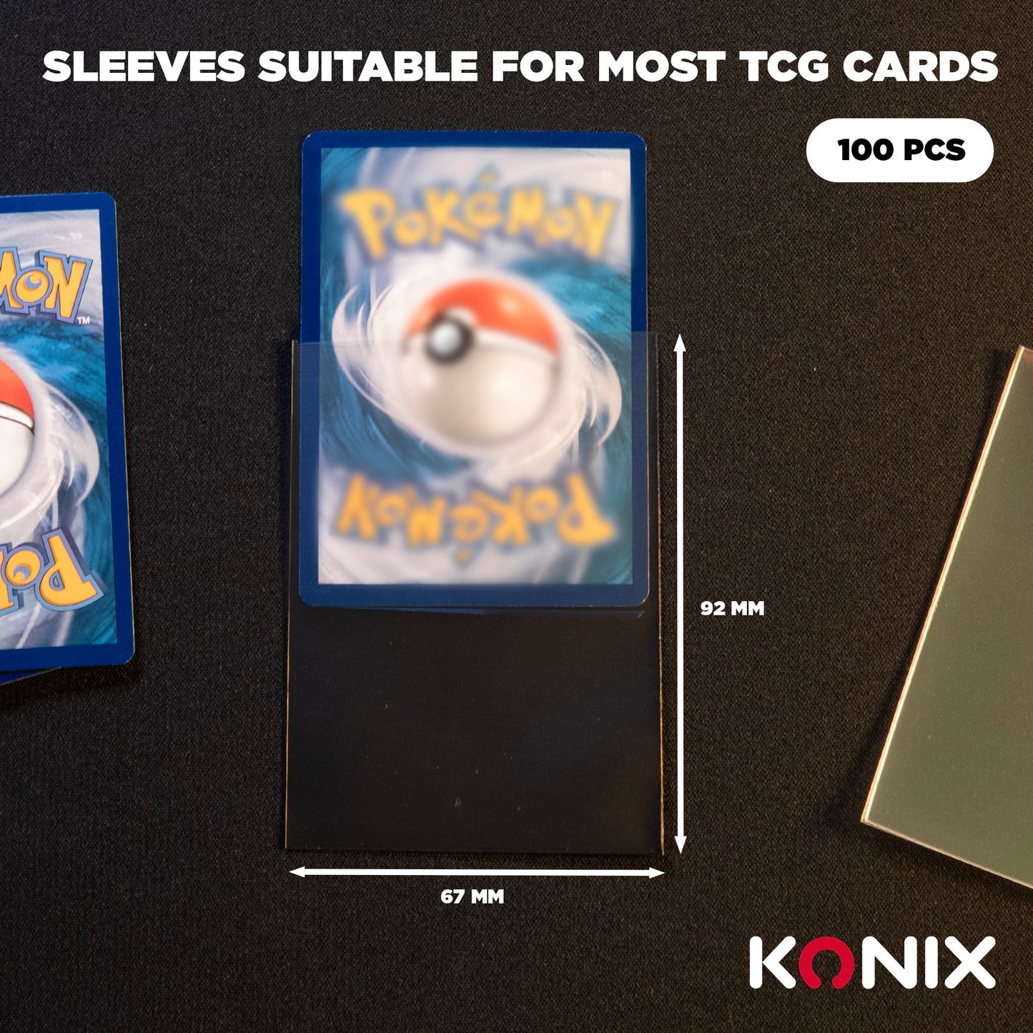 Sleeves - TCG - Standard Fit Sleeves (100 pcs.) - Clear