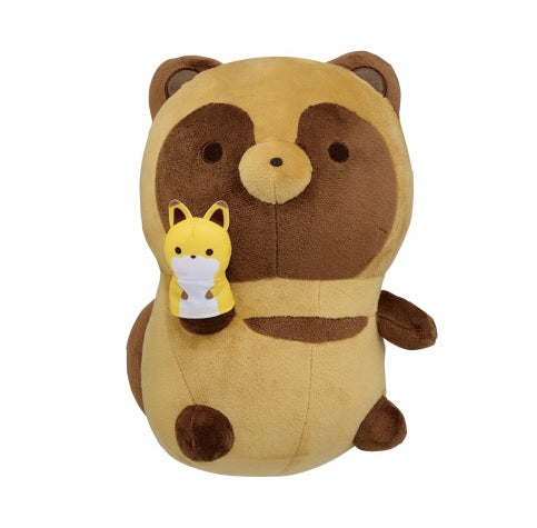 Plush - Tanuki & Kitsune - Tanuki & little Kitsune
