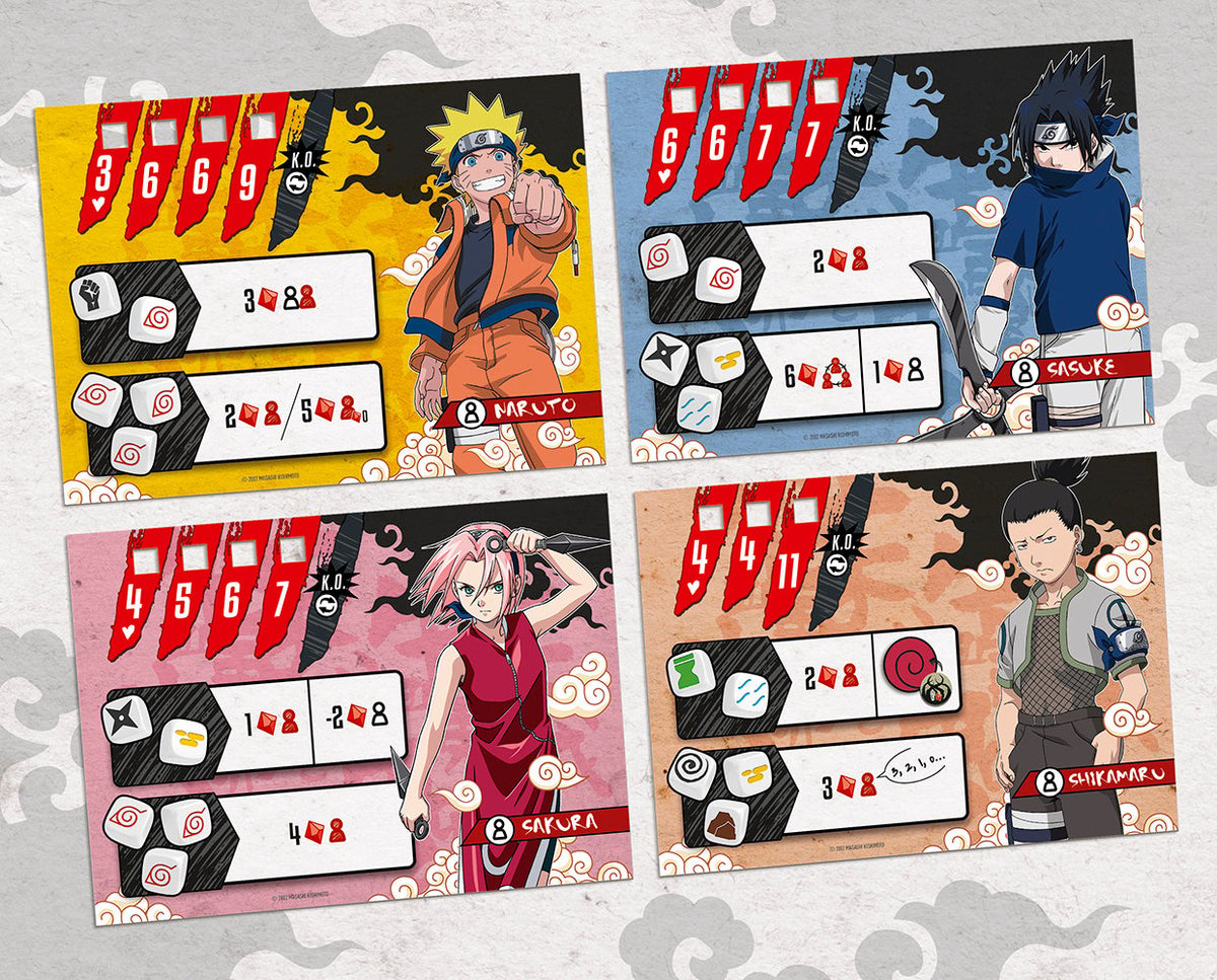 Card game - Confrontation - Dices - Speed - Naruto - Naruto - Ninja Arena