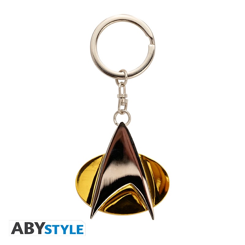 Keychain - 3D - Star Trek - Communicator Badge - Gold