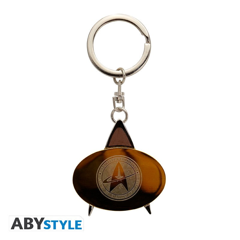 Keychain - 3D - Star Trek - Communicator Badge - Gold