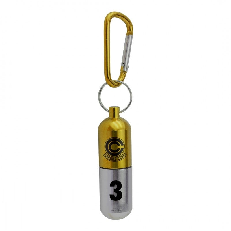 Keychain - 3D - Dragon Ball - Yellow Capsule No. 3 - Yellow
