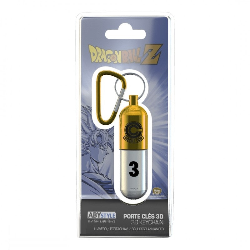 Keychain - 3D - Dragon Ball - Yellow Capsule No. 3 - Yellow