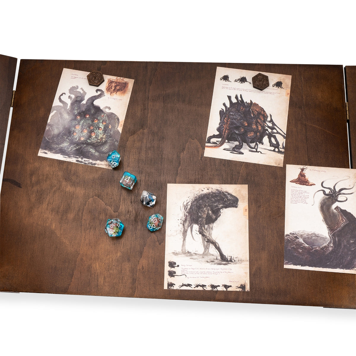 GM-Screen - Demon Eye, Sun and Moon - Brown