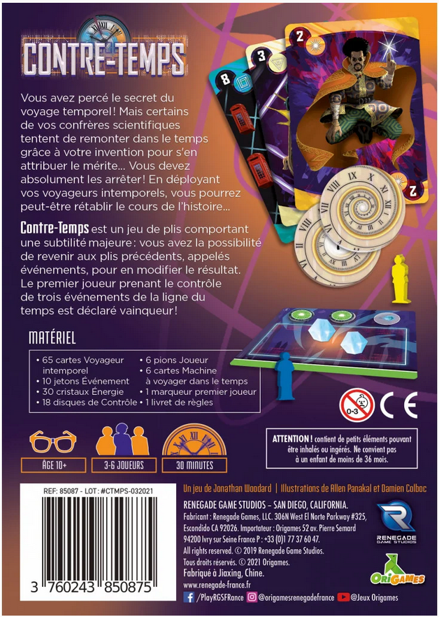 Card game - Contre-Temps
