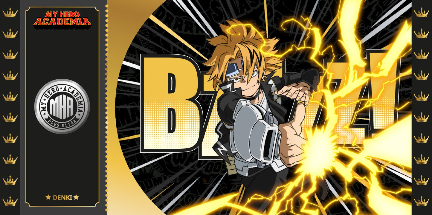 Collector Ticket - Golden Tickets Black Edition - My Hero Academia - "2000pcs Limited" - Denki Kaminari (Chargebolt)