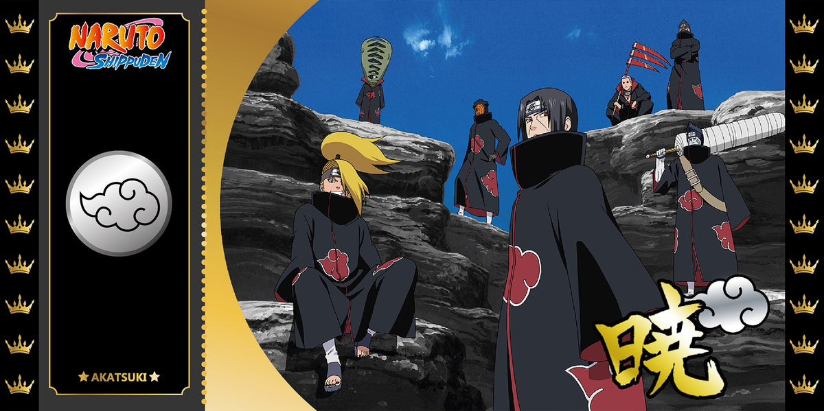Collector Ticket - Golden Tickets Black Edition - Naruto - "5000pcs Limited" - Akatsuki