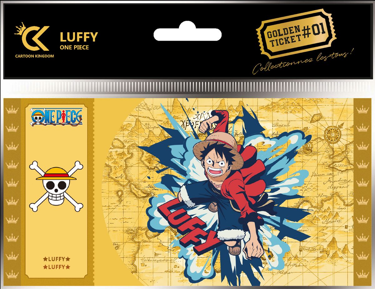 Collector Ticket - Golden Tickets Black Edition - One Piece - Monkey D. Luffy