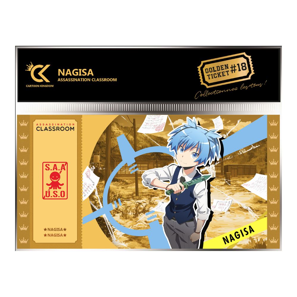 Collector Ticket - Golden Tickets Black Edition - Assassination Classroom - Nagisa Shiota