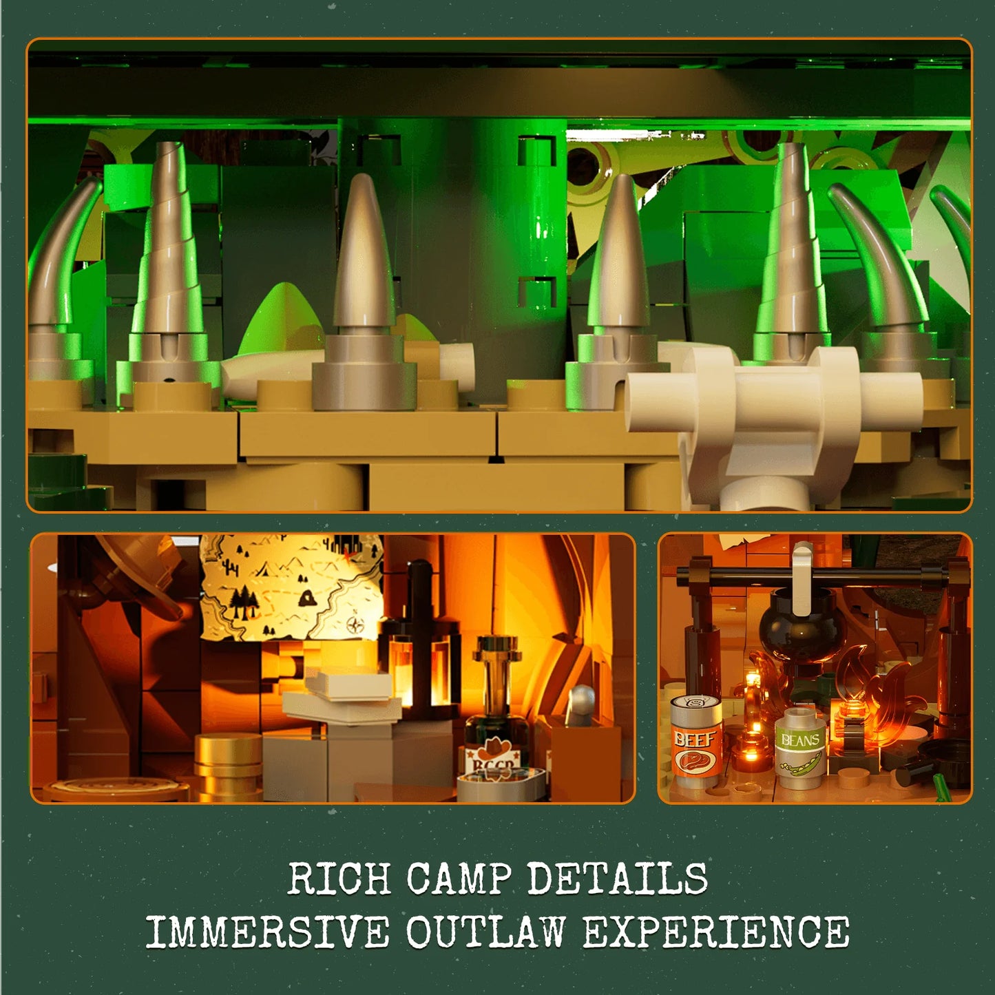 Lumibricks The Old West 14012 Sequoia Bandit Camp