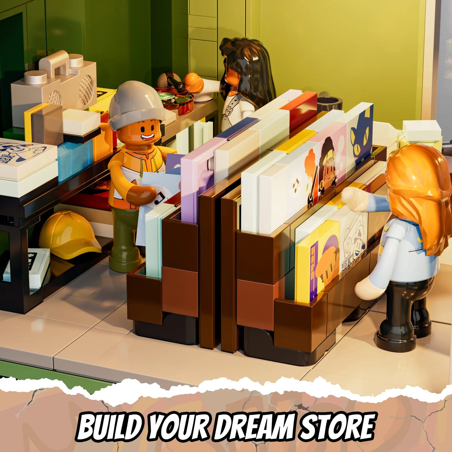 Lumibricks Street Fusion 19003 Record Store