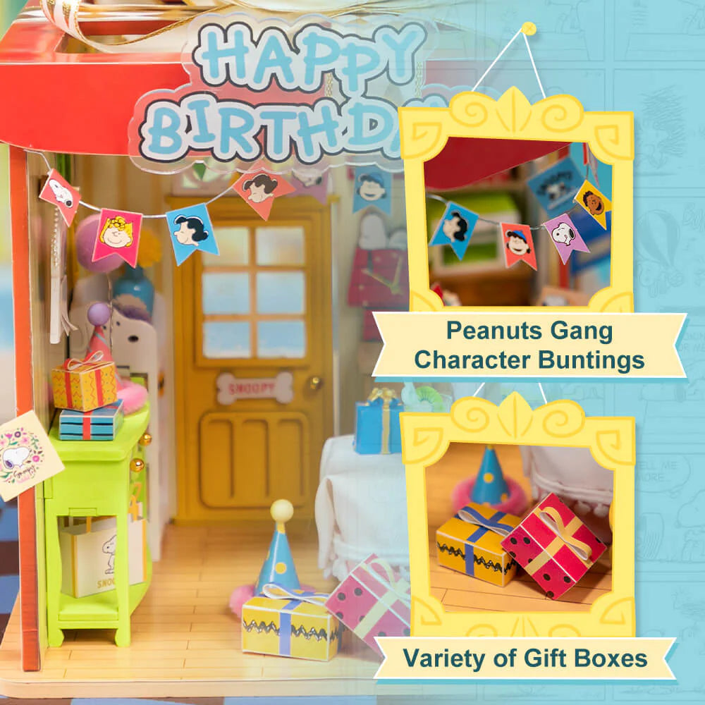 Snoopy Puremind Wooden Kit Snoopy Birthday Party