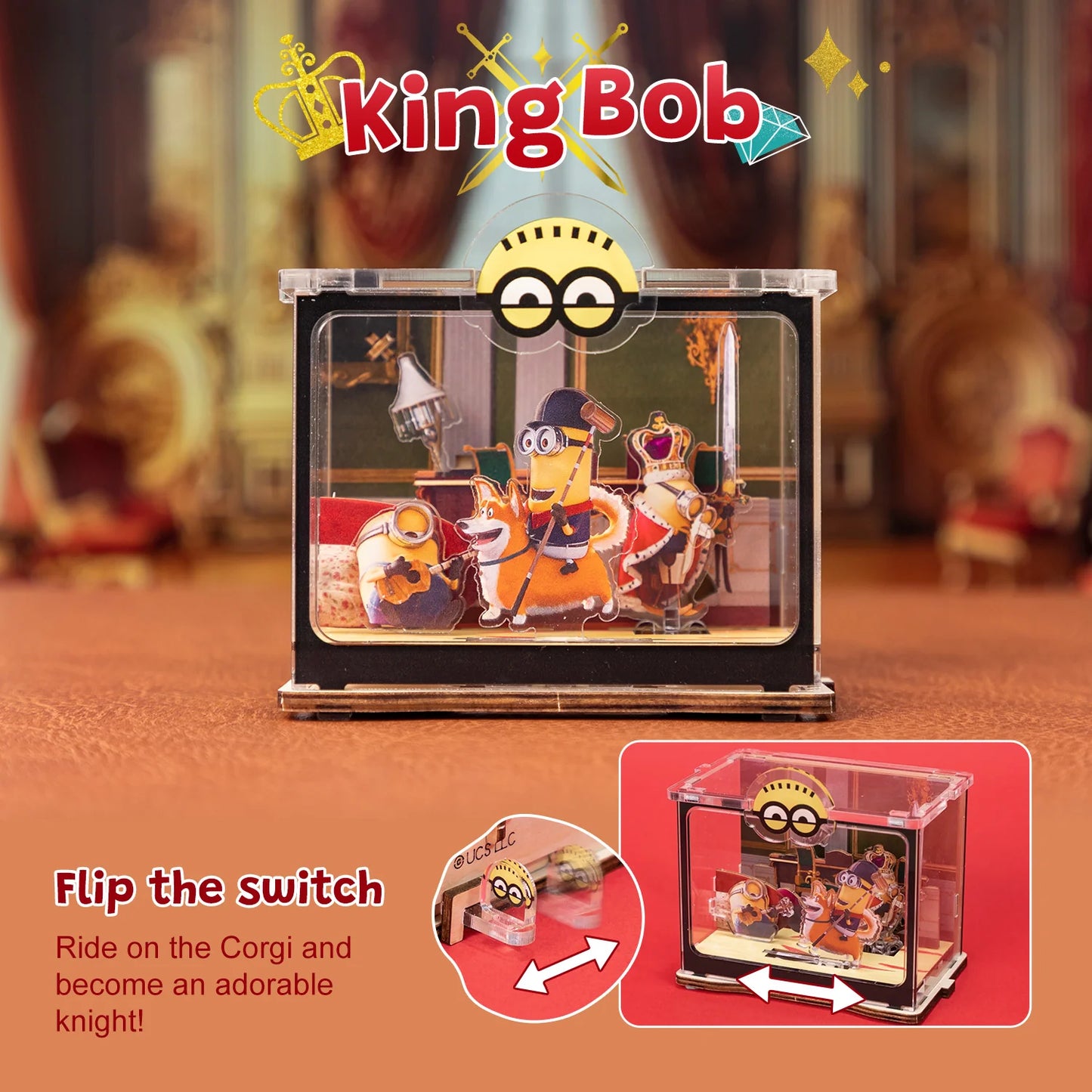 Minions Puremind Mini Scene King Bob