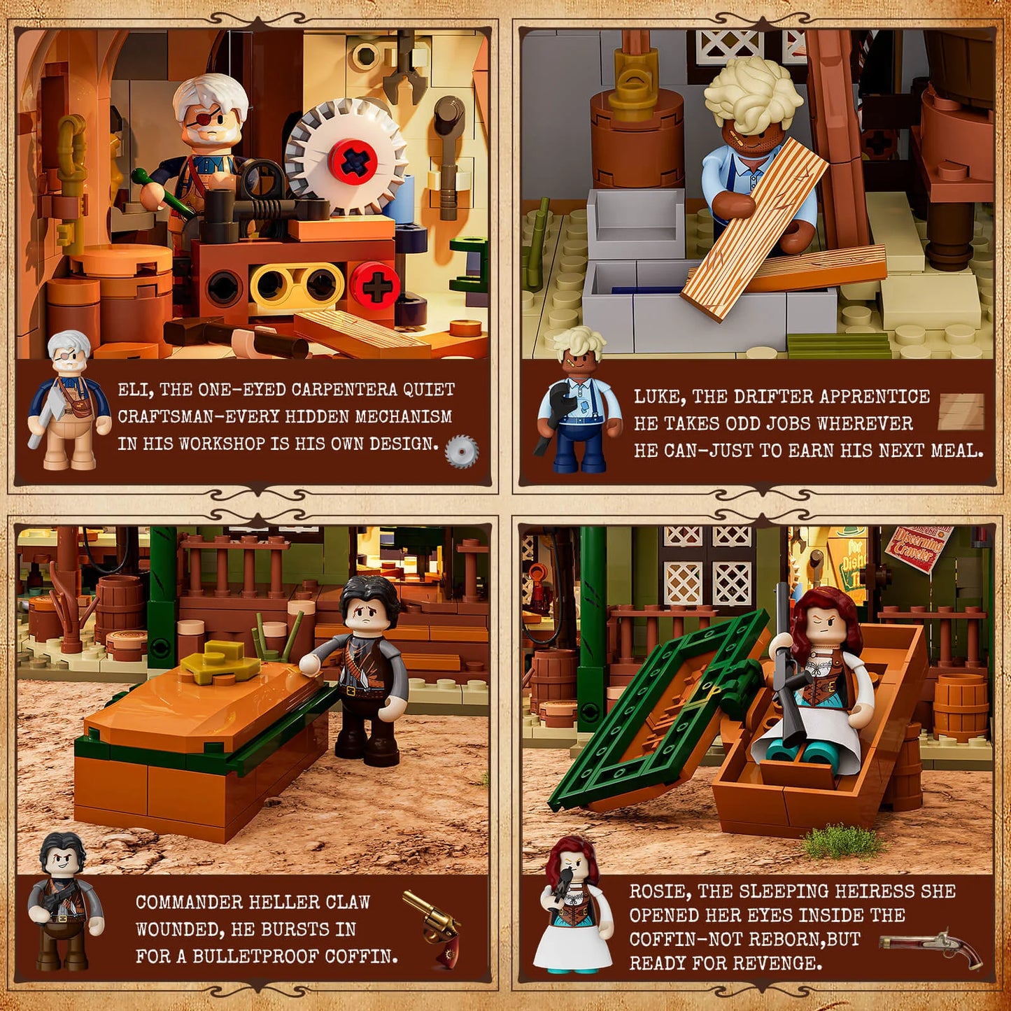 Lumibricks The Old West 14015 Western Carpentry Workshop