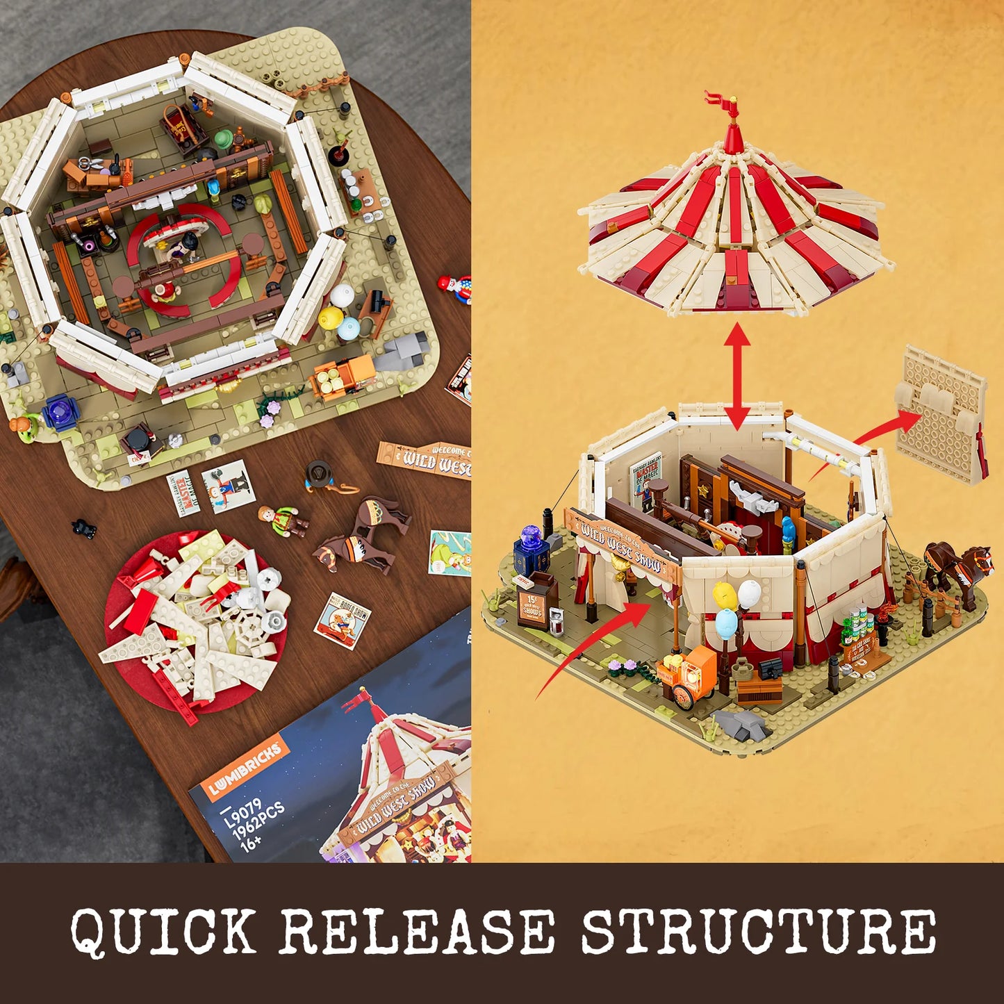 Lumibricks The Old West 14010 Traveling Circus