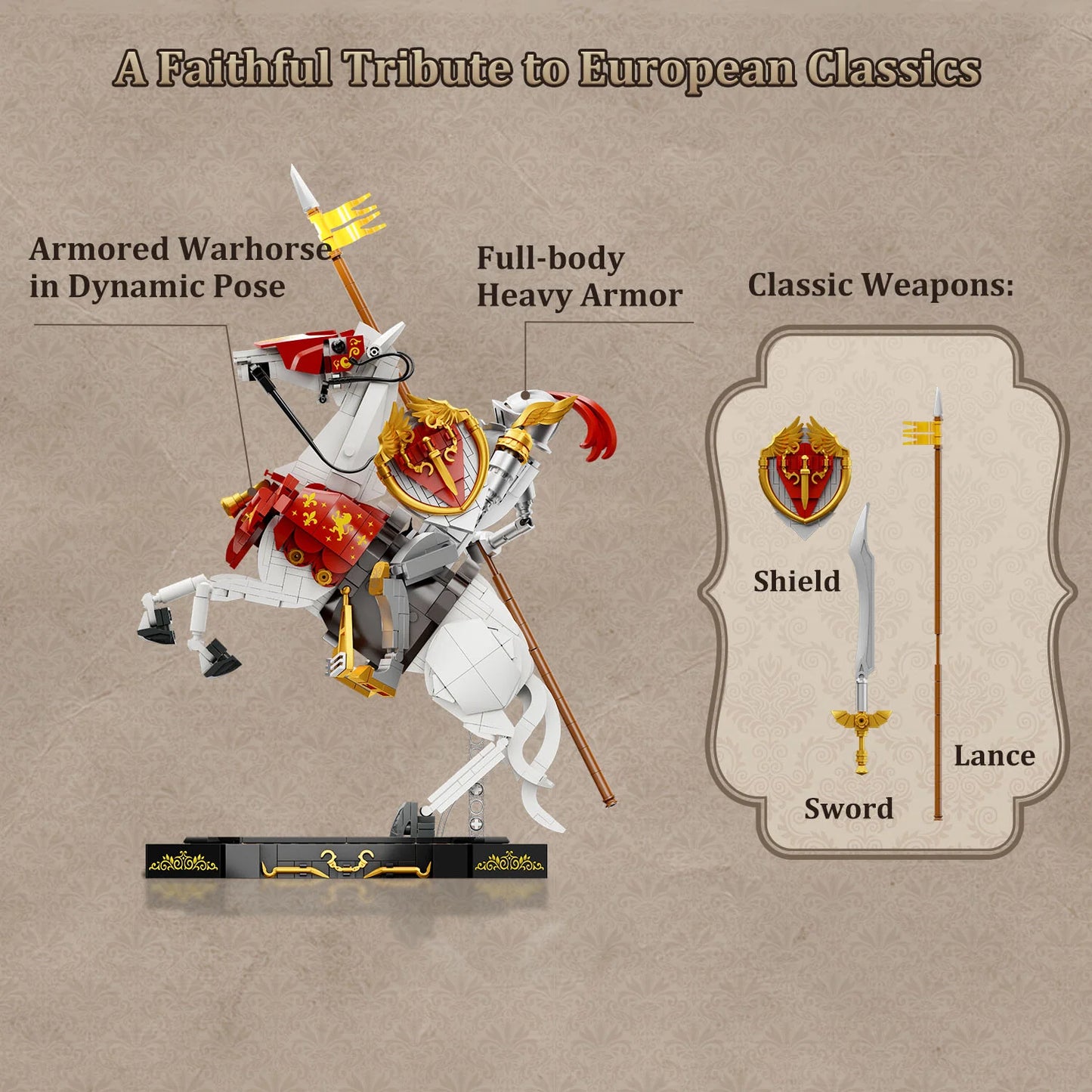 Warrior Series Pantasy 85030 Knight Chevalier 30cm