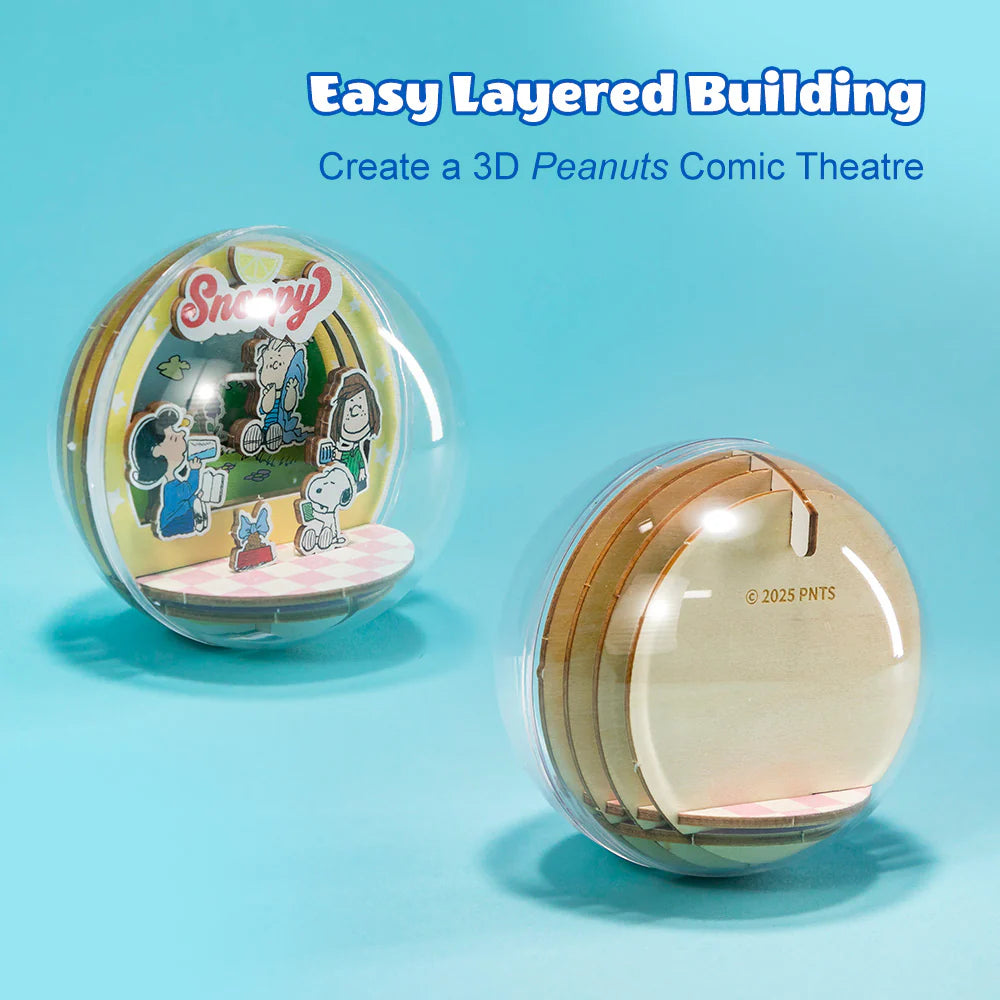 Snoopy Globe Puremind Wooden Theater Snoopy Cool Pool