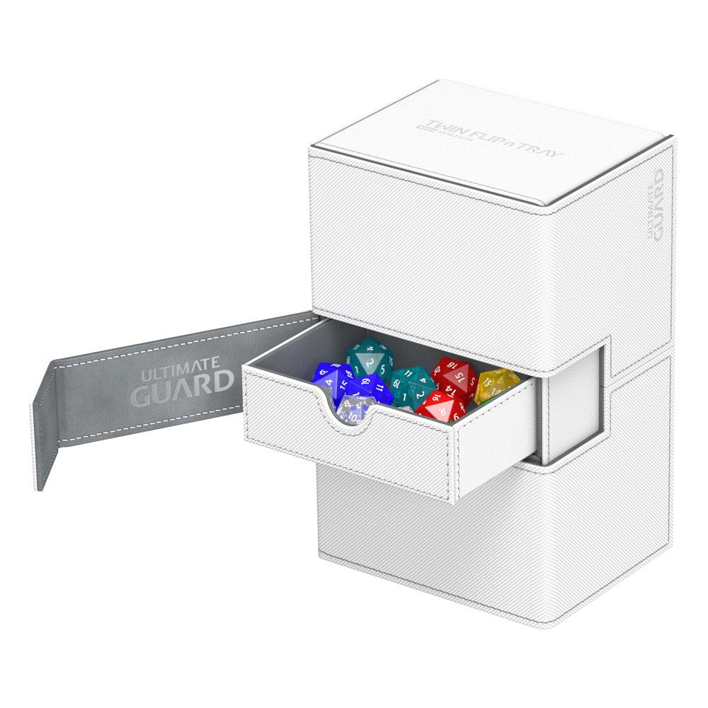 Deck Box - Twin Flip´n´Tray - 160+ - XenoSkin - White