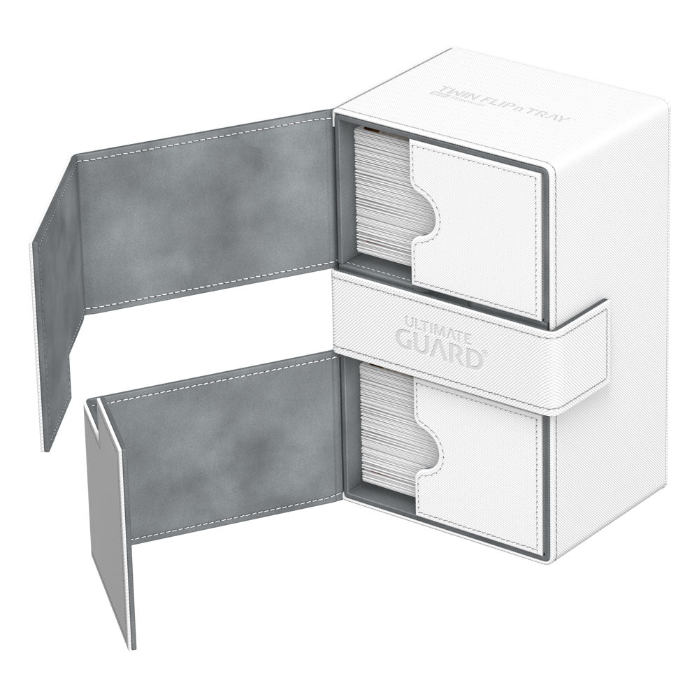 Deck Box - Twin Flip´n´Tray - 160+ - XenoSkin - White