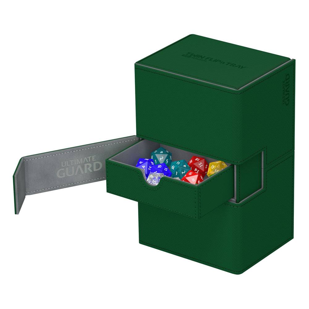 Deck Box - Twin Flip´n´Tray - 160+ - XenoSkin - Green