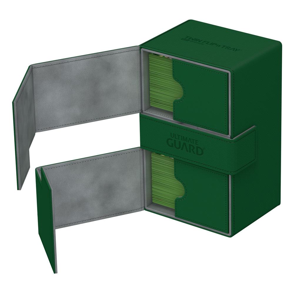 Deck Box - Twin Flip´n´Tray - 160+ - XenoSkin - Green