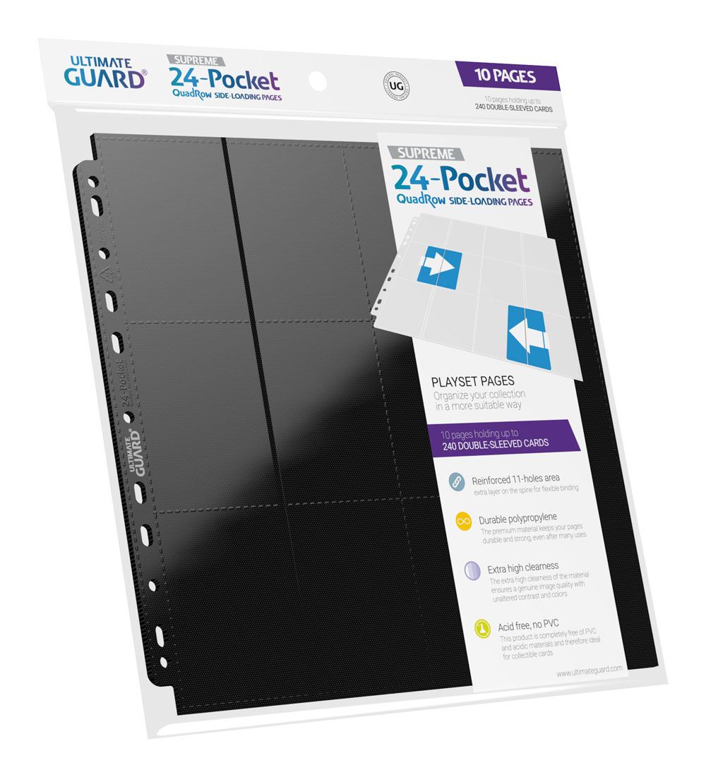 Portfolio - Pages Classeur Side-Loading - 24-Pocket - 10ct - Black