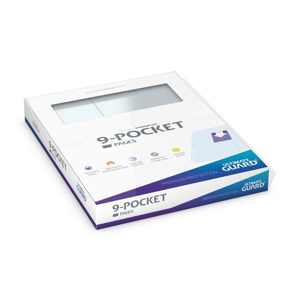 Portfolio - 9-Pocket Pages (100ct) - Clear