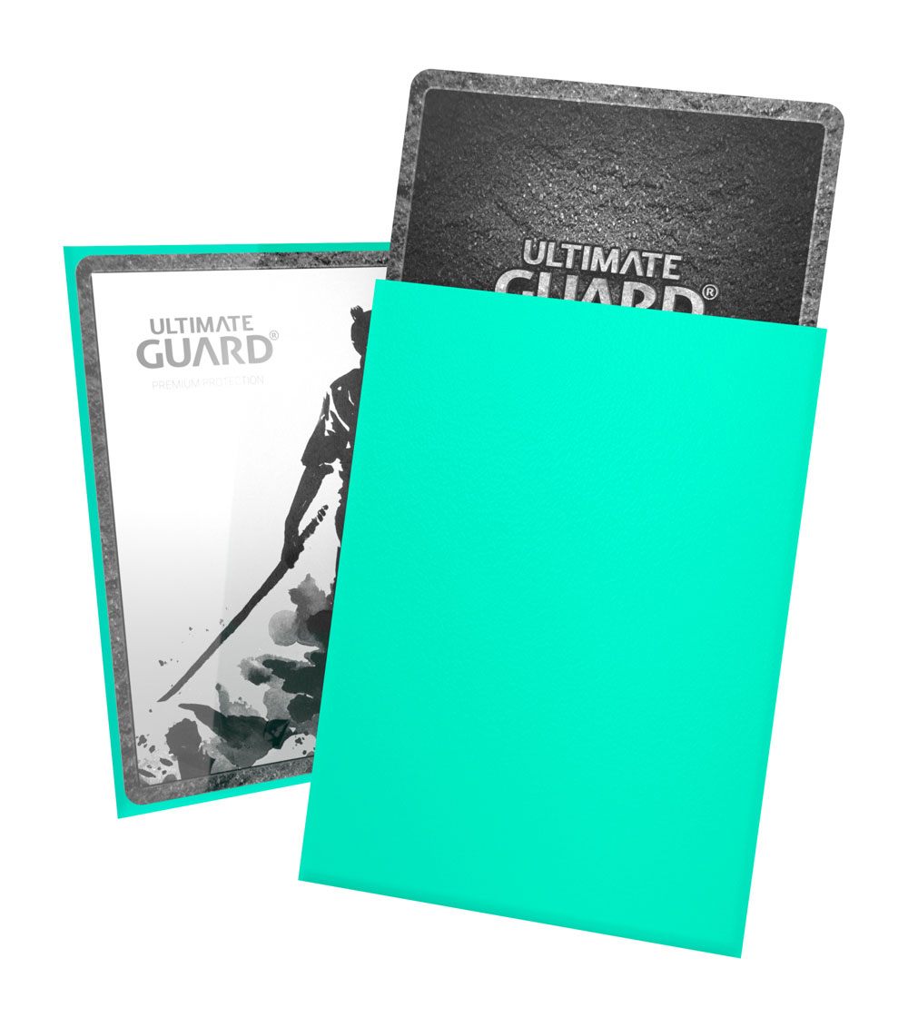 Sleeves - 100 Pcs - Katana - Standard - Turquoise - Orange