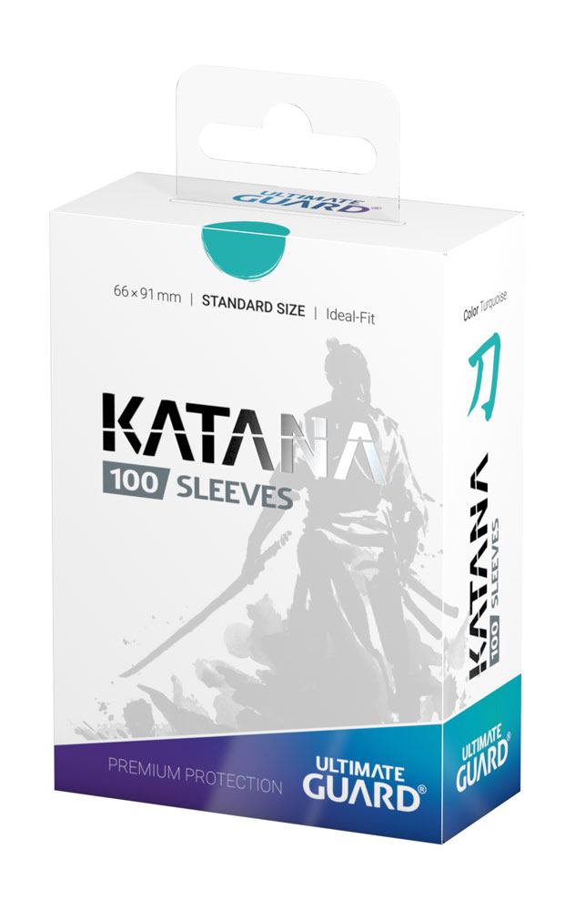 Sleeves - 100 Pcs - Katana - Standard - Turquoise - Orange
