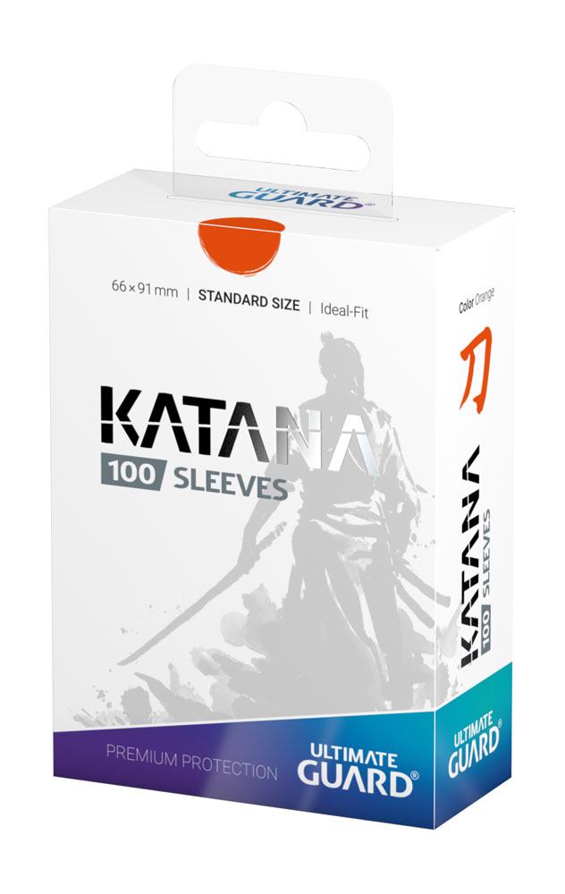 Sleeves - 100 Pcs - Katana - Standard - Orange - Orange