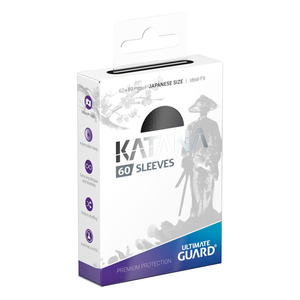 Sleeves - 60 pieces Box - Katana - Small - Black - Clear
