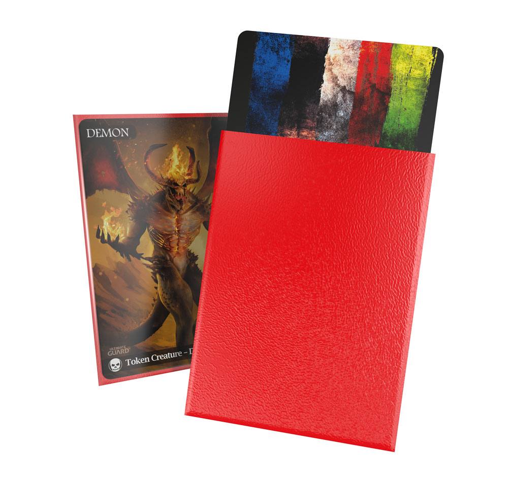 Sleeves - Sleeves (100 Pieces) - Matte Red - Standard - Red