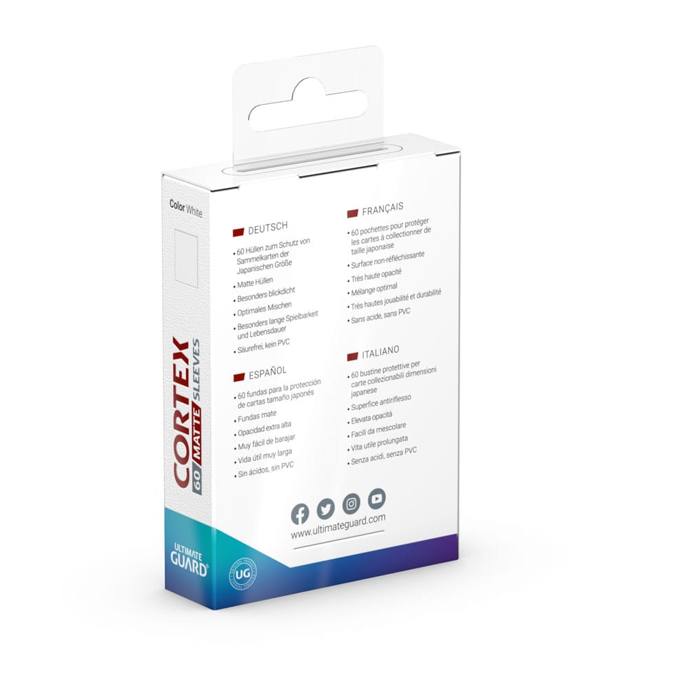 Sleeves - Sleeves (60 Pieces) - Matte White - Japanese - White