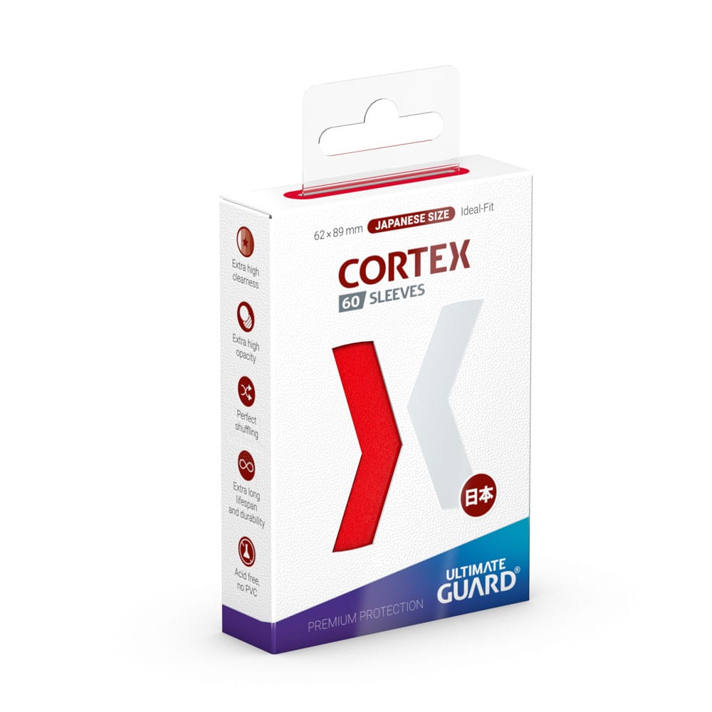 Sleeves - Sleeves (60 Pieces) - Matte Red - Japanese - Red