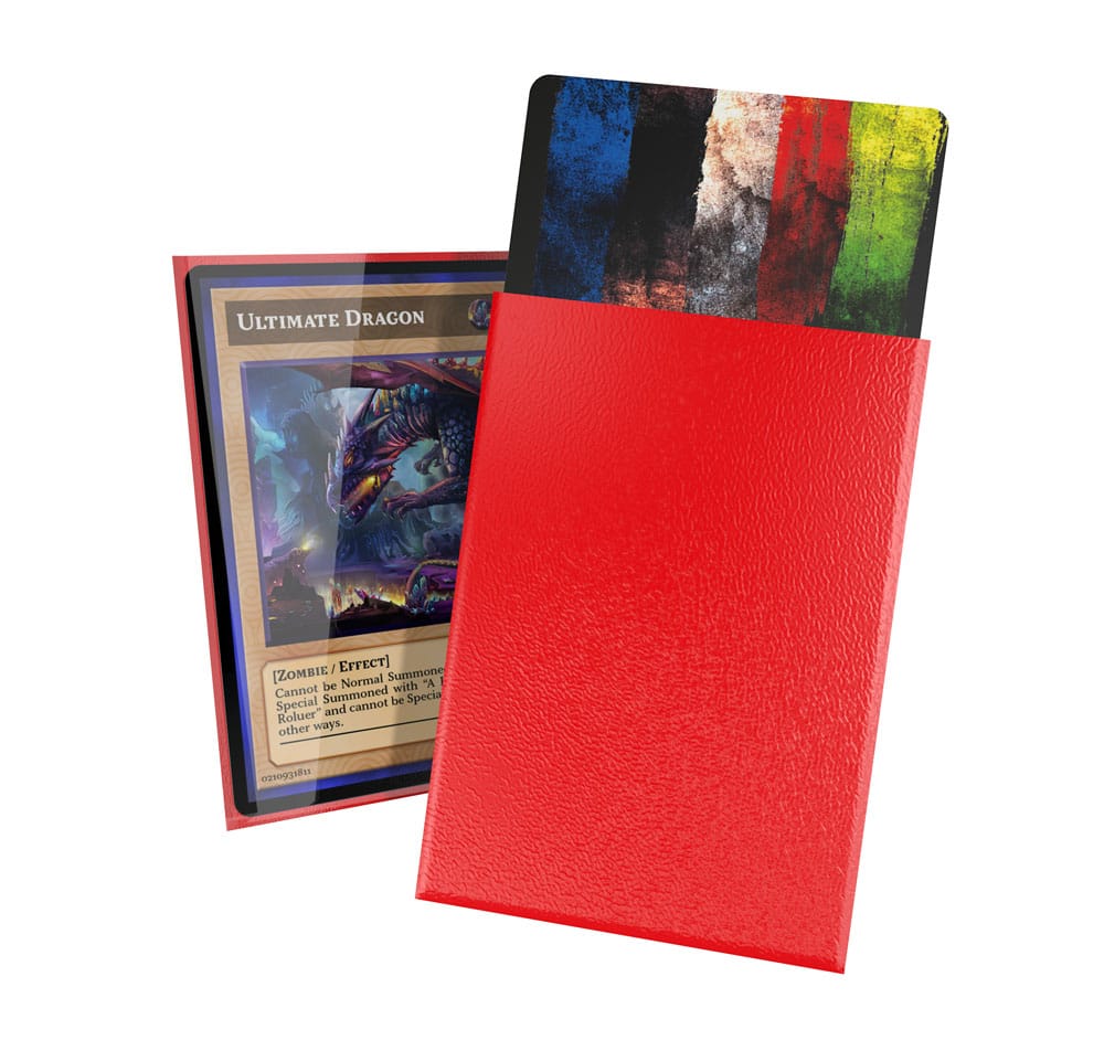 Sleeves - Sleeves (60 Pieces) - Matte Red - Japanese - Red
