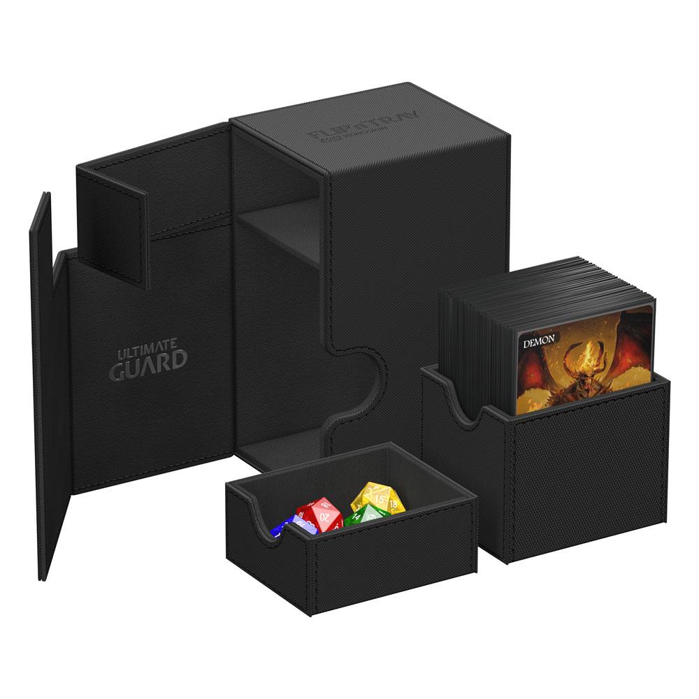 Deck Box - Flip´n´Tray 80+ - Black - XenoSkin