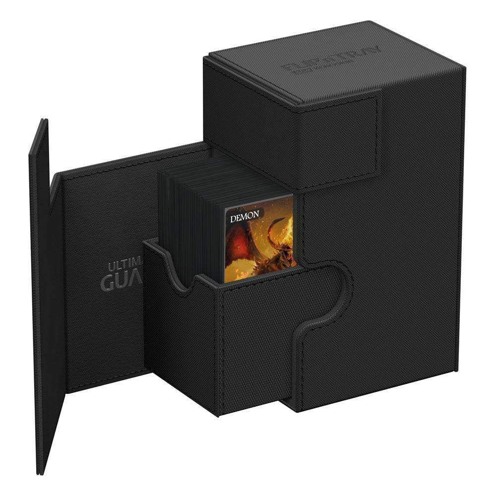 Deck Box - Flip´n´Tray 80+ - Black - XenoSkin