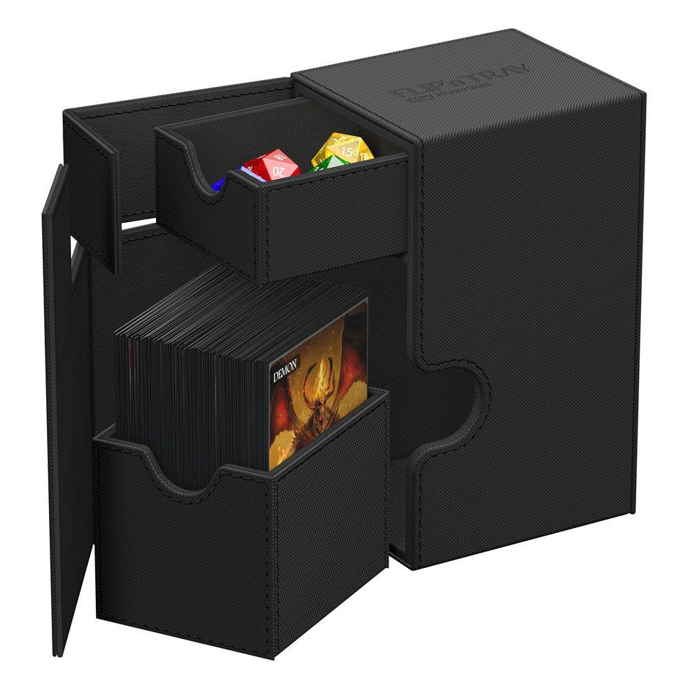Deck Box - Flip´n´Tray 80+ - Black - XenoSkin