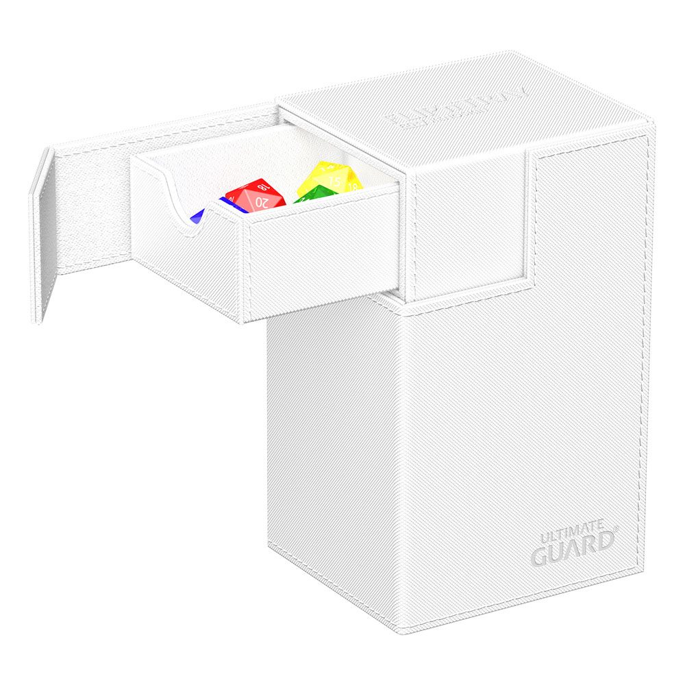 Deck Box - Flip´n´Tray 80+ - White - XenoSkin