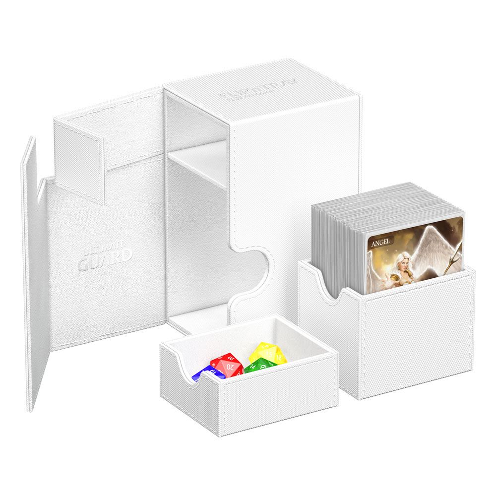 Deck Box - Flip´n´Tray 80+ - White - XenoSkin