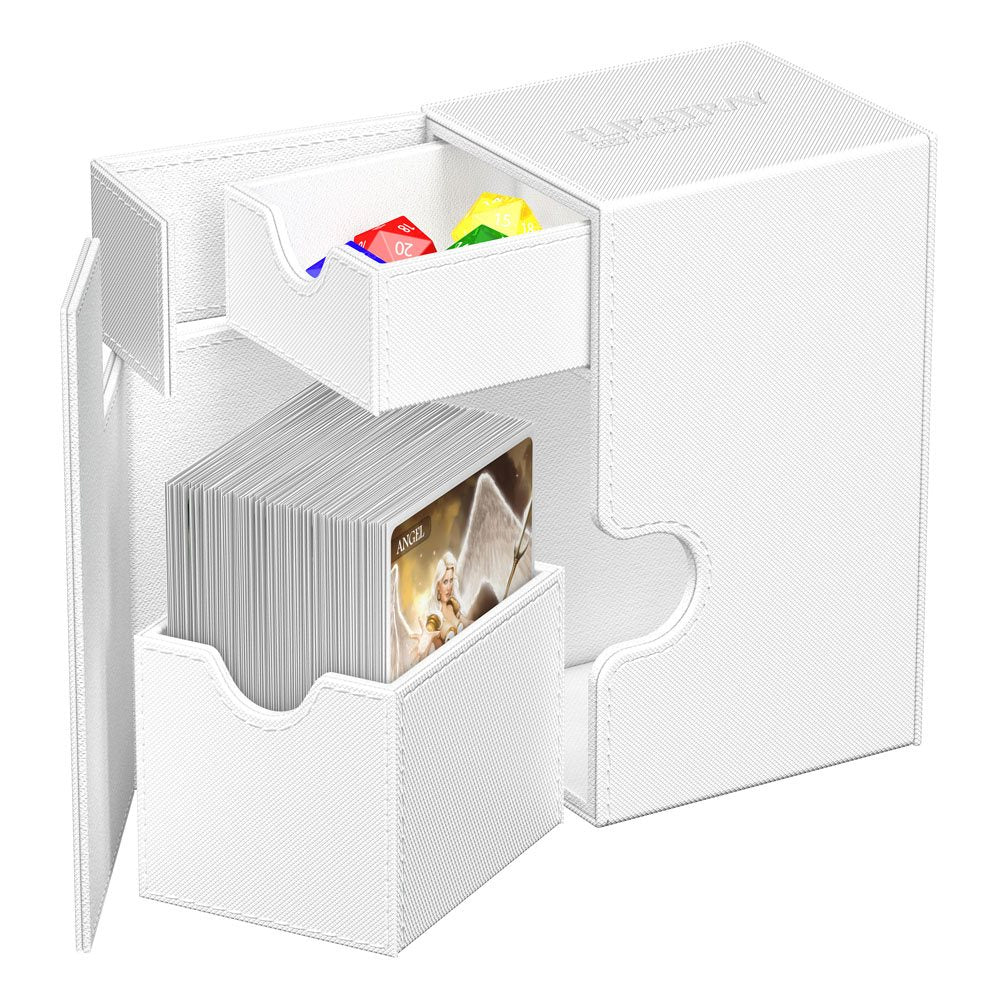 Deck Box - Flip´n´Tray 80+ - White - XenoSkin
