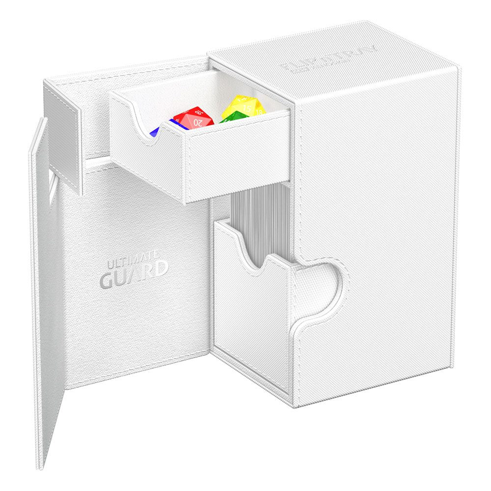 Deck Box - Flip´n´Tray 80+ - White - XenoSkin
