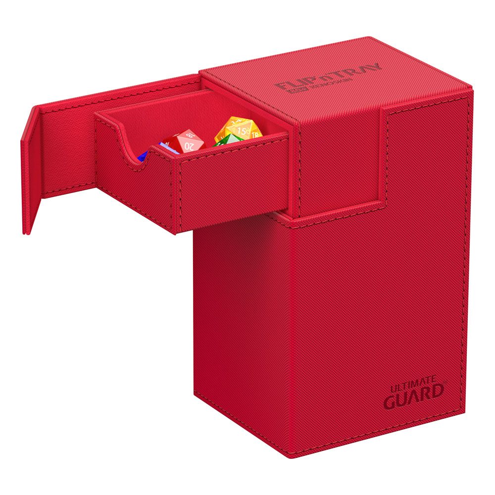 Deck Box - Flip´n´Tray 80+ - Red - XenoSkin