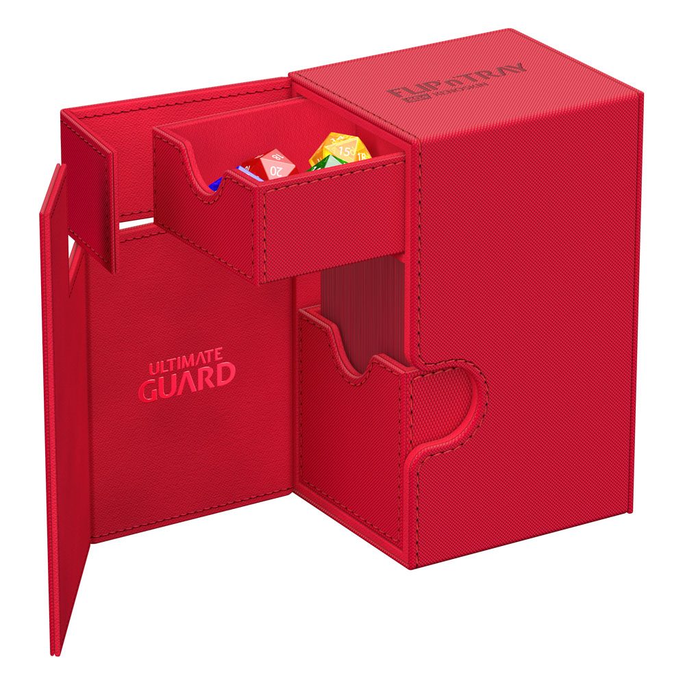 Deck Box - Flip´n´Tray 80+ - Red - XenoSkin