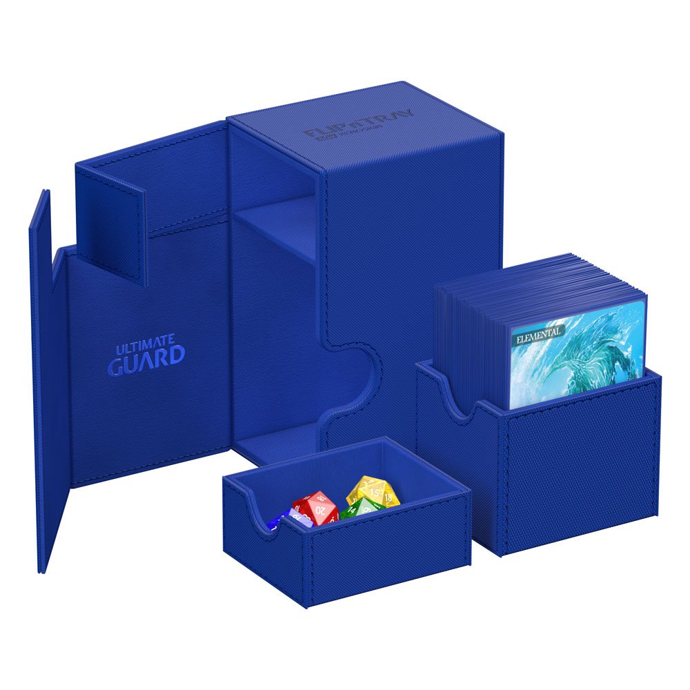 Deck Box - Flip´n´Tray 80+ - Blue - XenoSkin