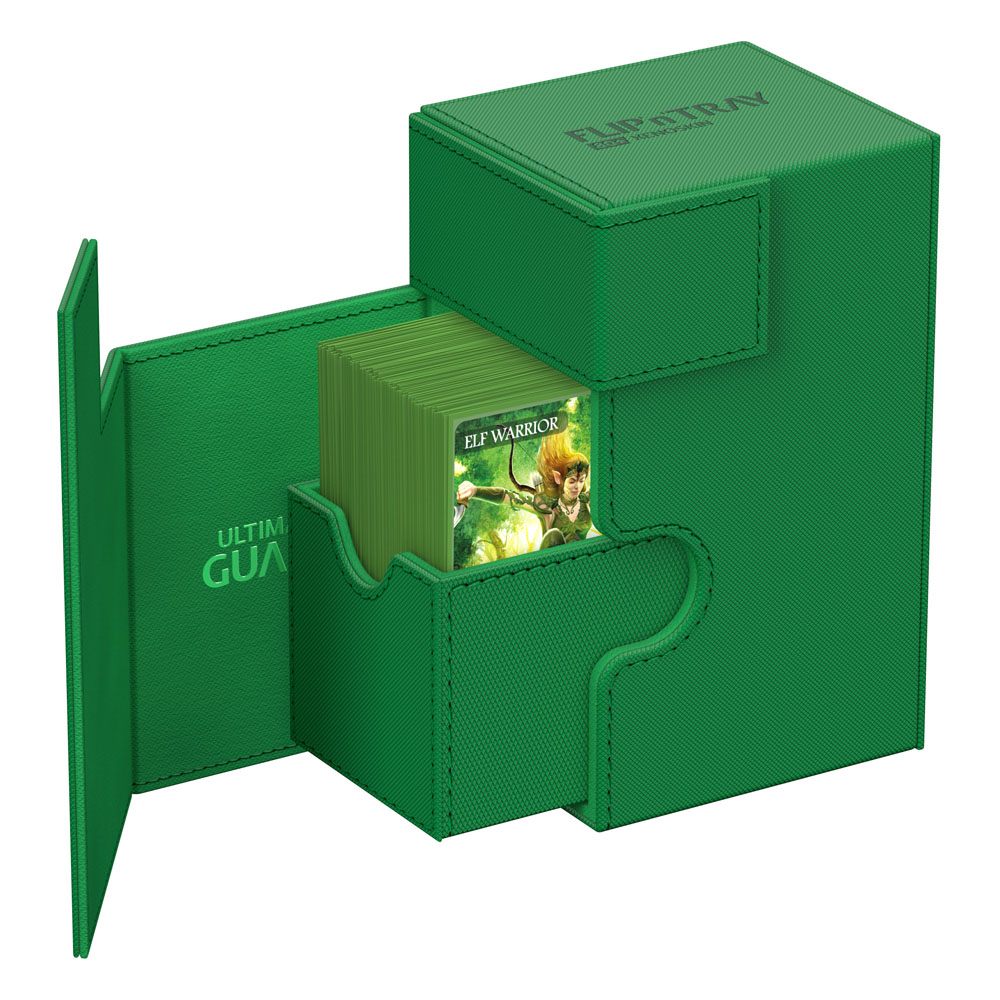 Deck Box - Flip´n´Tray 80+ - Green - XenoSkin