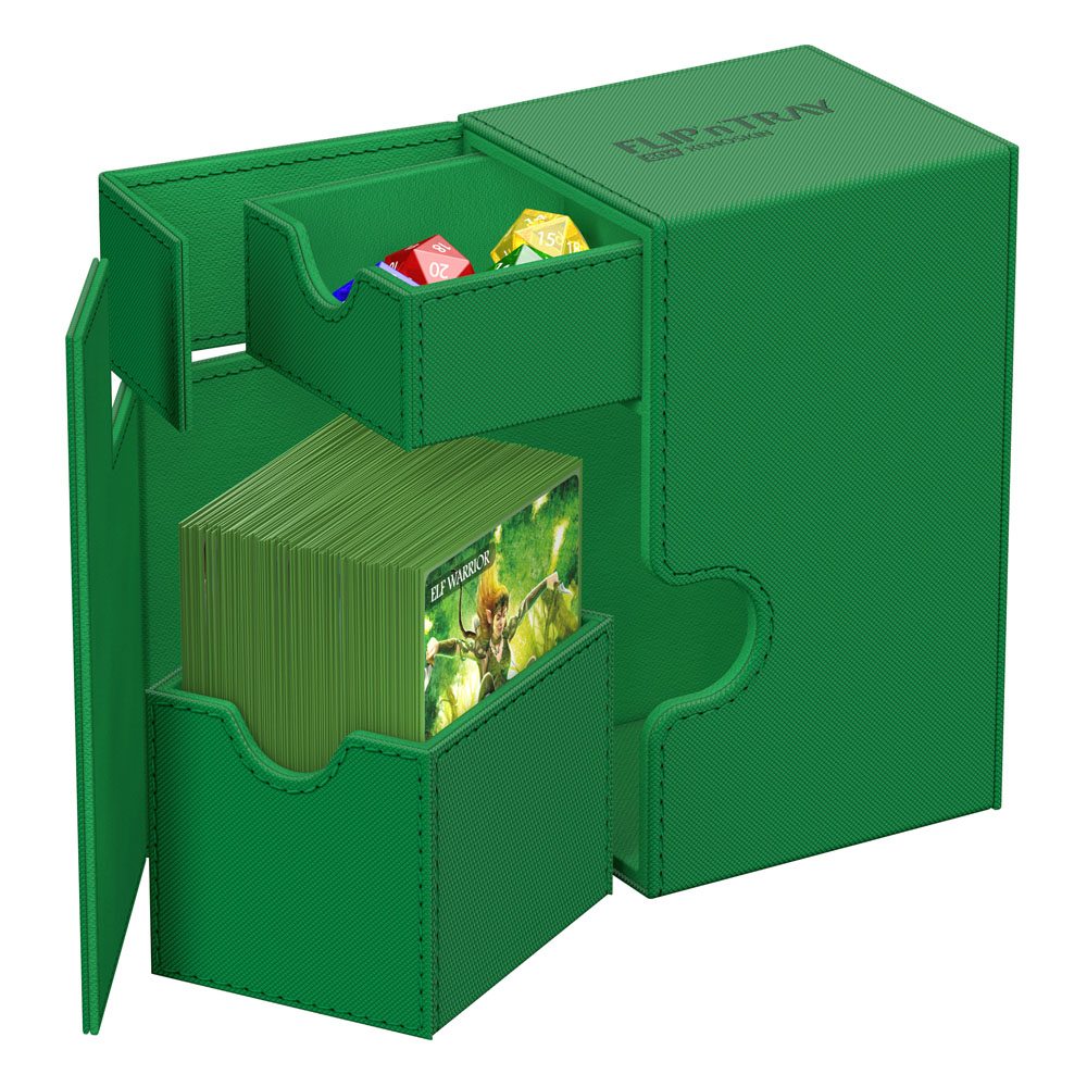 Deck Box - Flip´n´Tray 80+ - Green - XenoSkin