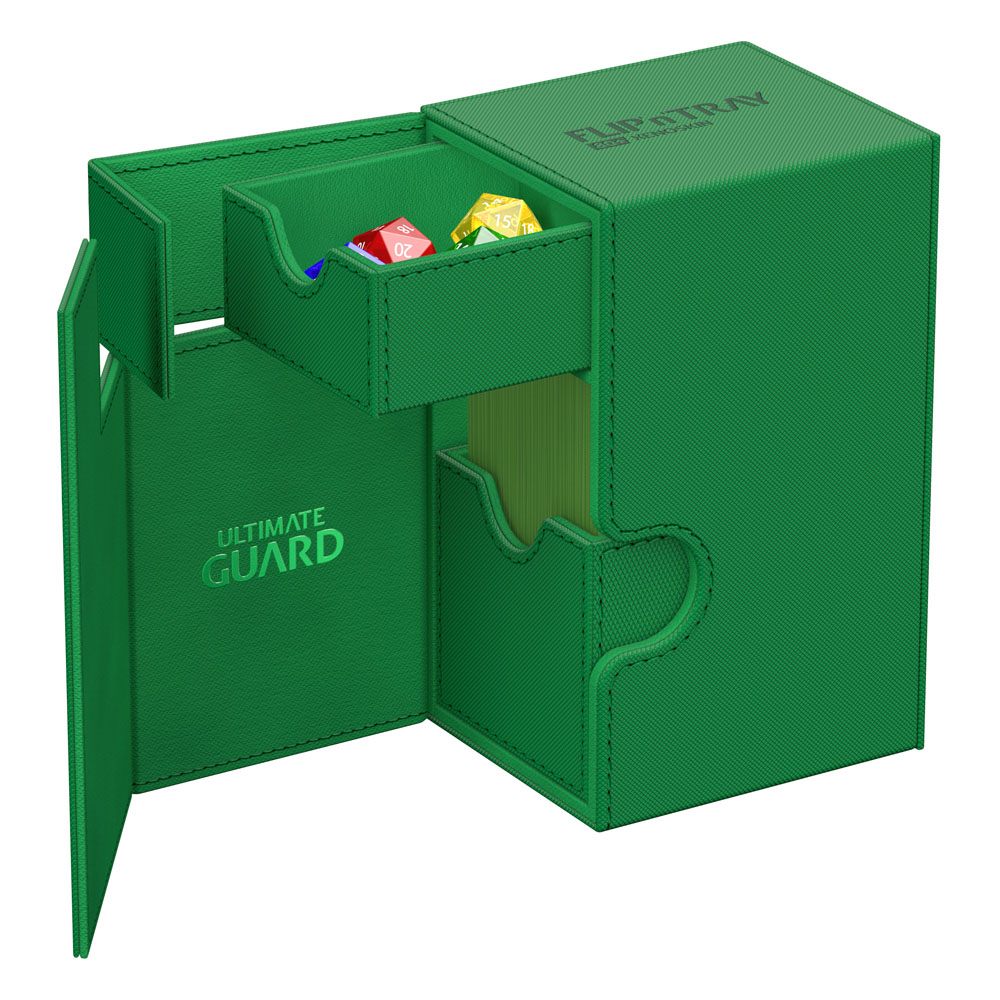 Deck Box - Flip´n´Tray 80+ - Green - XenoSkin